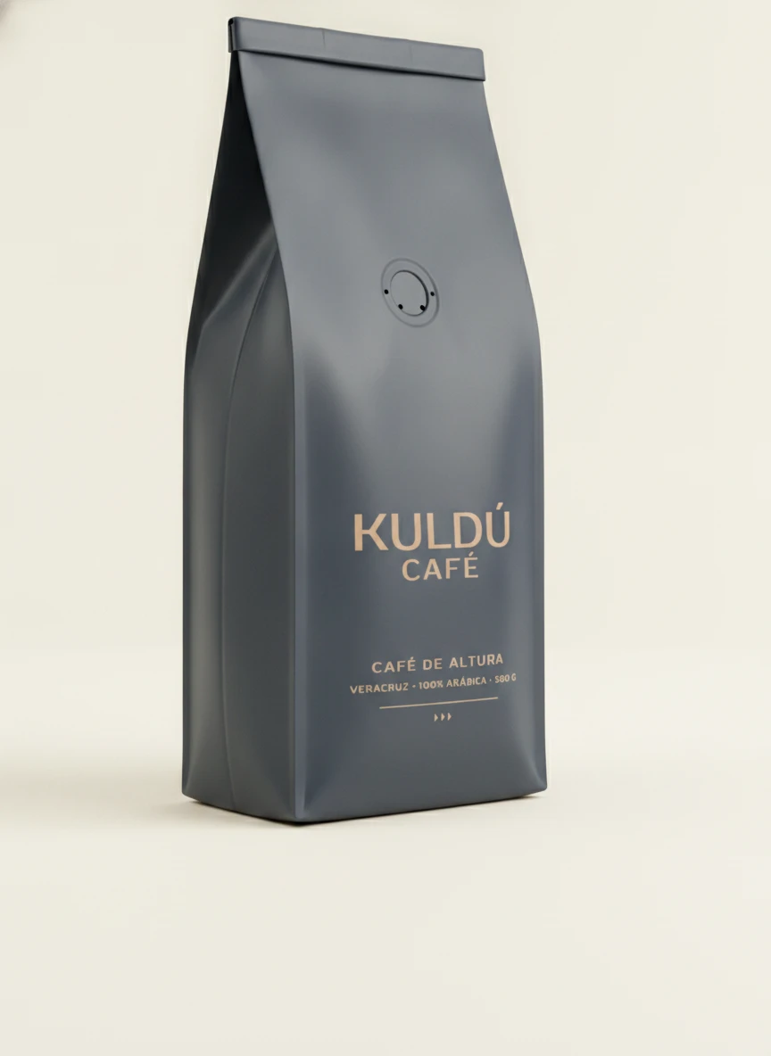 Kuldú Café House Blend, vista tres cuartos